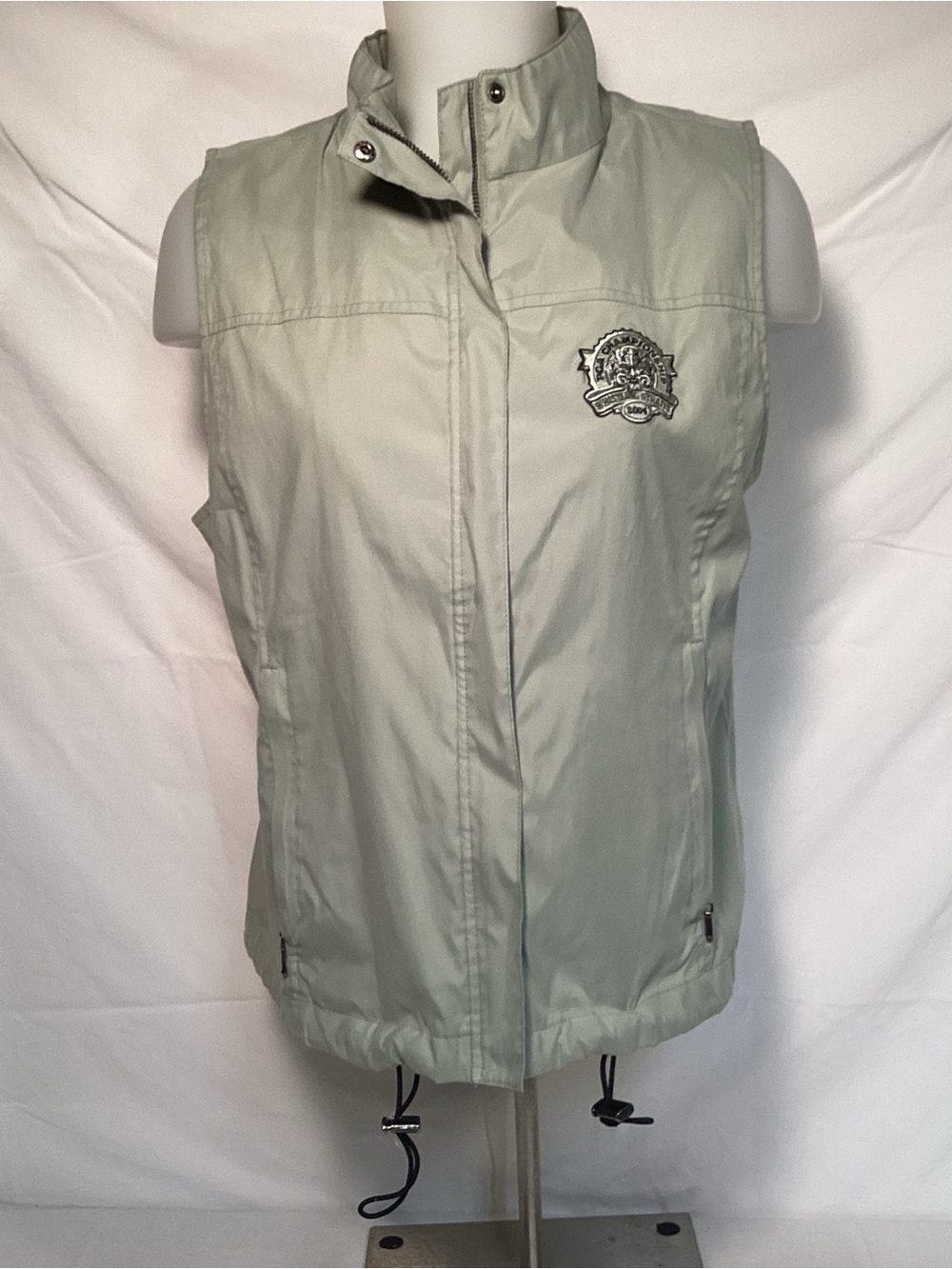 Antiqua Vintage Full Zip Light Sage Women's PGA Championship Vest Size Medium